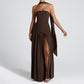 🎉50% OFF Sale💃Women's Sexy Strapless Backless High Split Maxi Dresses