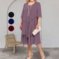 🎊Mother's Day Limited Time 50% OFF👗Plus Size Layered Midi Dress