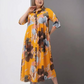 🔥Flash Sales 50%OFF🔥Women’s Loose Lapel Printed Button-Down Long Dress