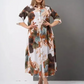 🔥Flash Sales 50%OFF🔥Women’s Loose Lapel Printed Button-Down Long Dress