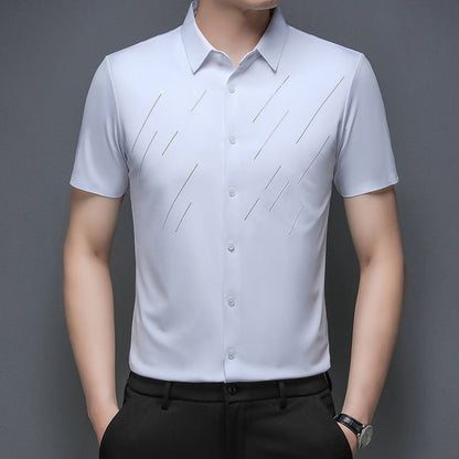 🛍️Limited Time Buy 4 Get 2 Free👕Men's Casual Business Short Sleeve Lapel T-Shirt