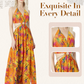 🎉🛍️Special Sale 55% OFF💃Women's Fashionable Halter Backless Printed Long Dress