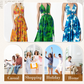 🎉🛍️Special Sale 55% OFF💃Women's Fashionable Halter Backless Printed Long Dress