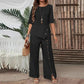 ✨New Sale 50% OFF✨Women's Irregular Hem Top & Wide Leg Pants Two - Piece Set