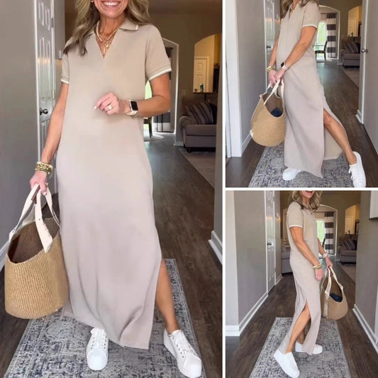 ✨50% OFF Sale👗Women's T-Shirt Maxi Dress with Side Split