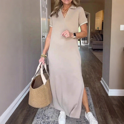✨50% OFF Sale👗Women's T-Shirt Maxi Dress with Side Split