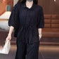 ✨Fashion Solid Color Sparkle Shirt & Wide-Leg Pants Set