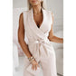 ✨50% OFF✨Women's Sleeveless V-Neck Solid Jumpsuit