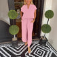 🔥Women's Solid Color Casual Two-Piece Set