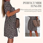 🔥Women's Casual V-Neck Short Sleeve Dress