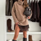 Women's Turtleneck Sweater Mini Dress Set