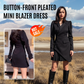 🖤Black Friday 50 % Rabatt 💥Button-Front Pleated Mini Blazer Dress