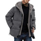 Men’s Cold-Resistant Windproof Thermal-Lined Hooded Coat 