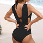 🏖️Last Day Special Sale 50% OFF🩱Women's Underwire Tummy Control One Piece Halter Plunging Neck Swimsuit
